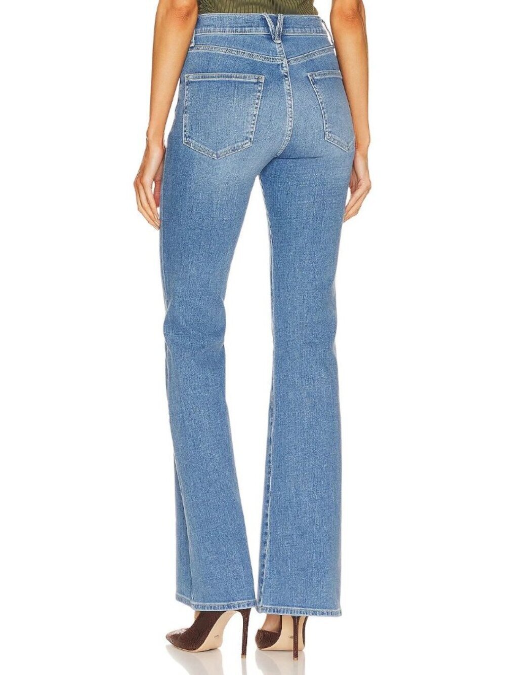 Veronica Beard Beverly Skinny Flare Jeans Sedona River High Rise 31 Blue - Picture 2 of 14
